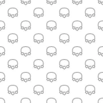 Necklace star pattern vector seamless イラスト素材