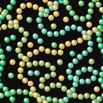 Necklaces on a black - seamless vector texture 스톡 일러스트