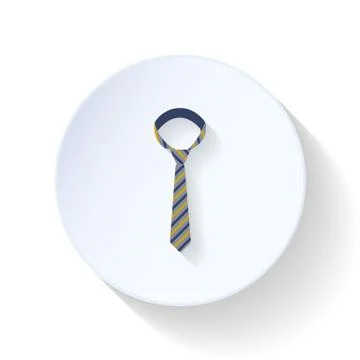 Necktie flat icon Stock Illustration