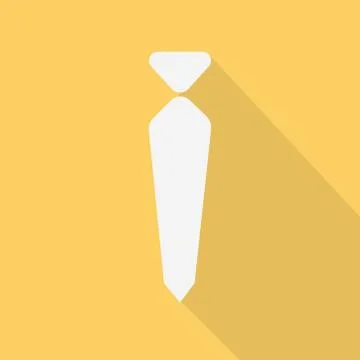 Necktie , vector illustration , flat design Illustrazione stock