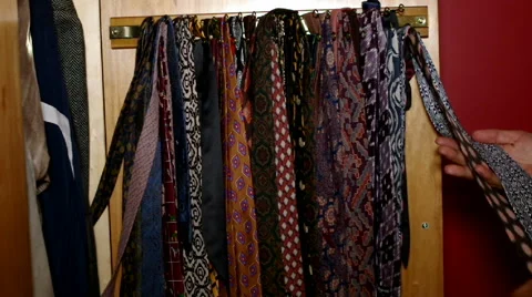 Necktie vintage collection  Stock Footage 55030129
