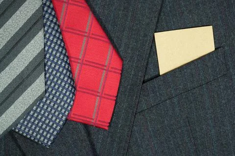 Neckties and jacket Stock Photos