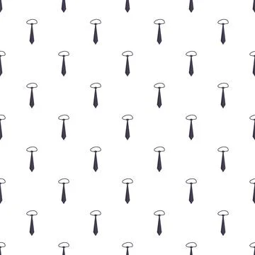 Neckties seamless pattern creating formal fashion background Stock Illustration