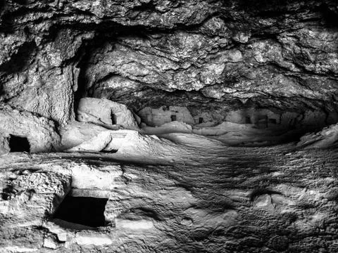 Necropolis in bolivian Galaxia cave Stock Photos