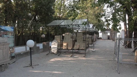 Necropolis, Gorgippia,  Video stock 95342667