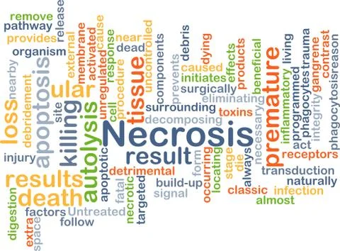Necrosis background concept Stock Illustration