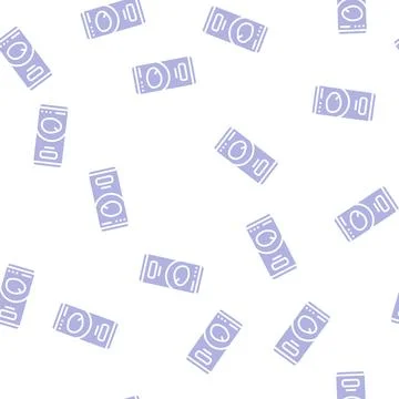 Nectar mango fruit glyph seamless pattern Stock Illustration