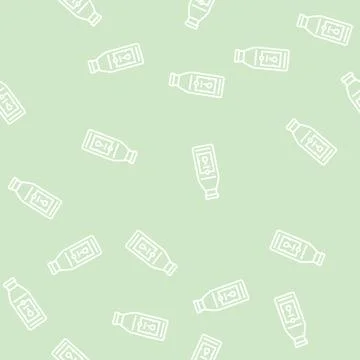 Nectar pear line seamless pattern Stock Illustration