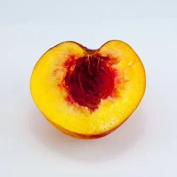 Nectarine fruit isolated Stock Photos