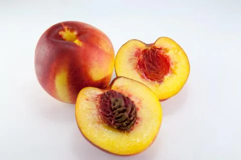 Nectarine fruit isolated Foto stock