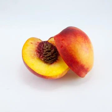 Nectarine fruit isolated Stock Photos