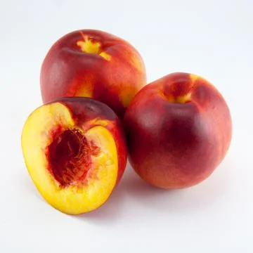 Nectarine fruit isolated Stock Photos