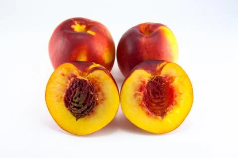 Nectarine fruit isolated Foto stock