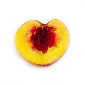 Nectarine fruit isolated Stock Photos