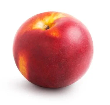 Nectarine fruit isolated Stock Photos