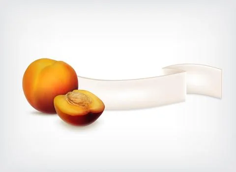 Nectarine Stock Illustration