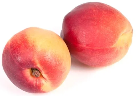 Nectarine isolated on white background Stock Photos