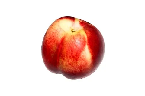 Nectarine isolated on white background. Stock Photos