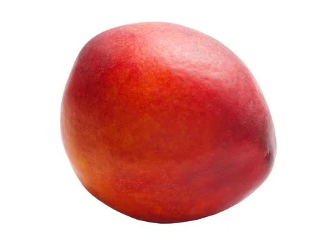 Nectarine isolated on white background Foto stock