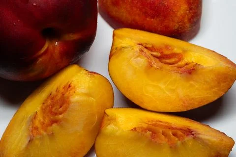 The nectarine peach (commonly called a nectarine) 写真素材