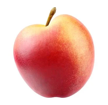 Nectarine peach isolated on white background Foto stock