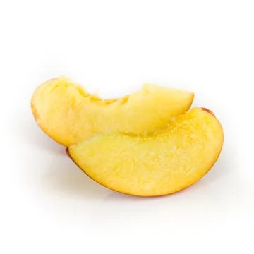Nectarine slices Stock Photos