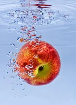 Nectarine in water Stock Photos
