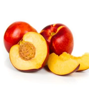 Nectarines isolated Foto stock