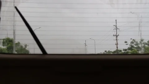 Need to buy wipers on the car Stock Footage 78257109