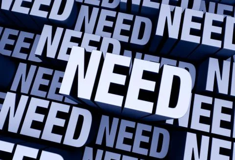 Need Is Everywhere Stock Illustration