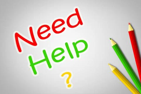 Need help concept Stock Illustration