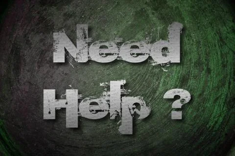 Need help concept Stock Illustration