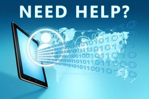 Need help Illustrazione stock