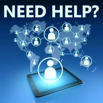 Need help Illustrazione stock