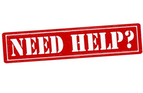 Need help Stock Illustration