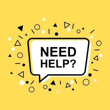 Need help with speech balloons. message vector illustration Stock Illustration