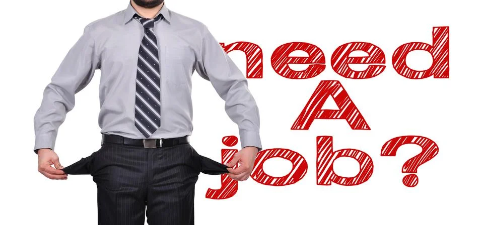 Need a job concept Stock Photos