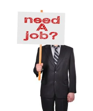 Need a job Stock Illustration