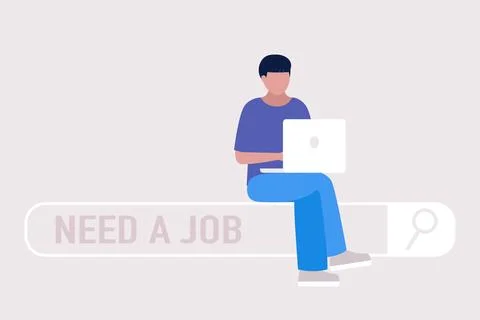 Need a job Ilustración de archivo