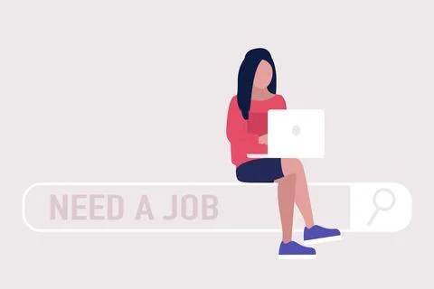Need a job Stock Illustration