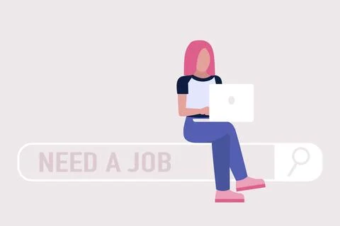 Need a job Stock Illustration