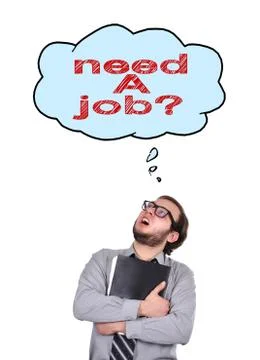 Need a job Foto stock
