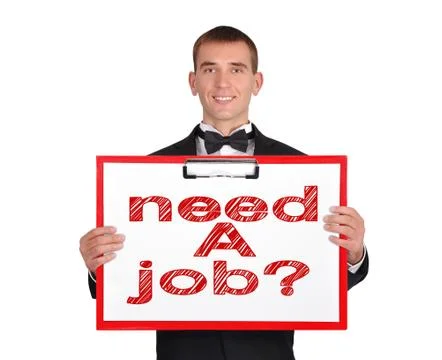 Need a job Foto stock