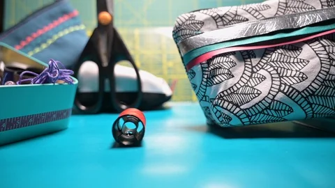 Needed for handmade hobby tailoring Stock Footage 128893358