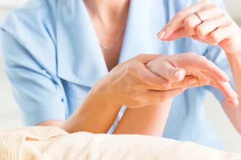 Needeling acupuncture Stock Photos