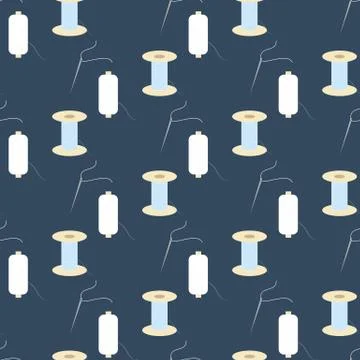 Needle and spool of thread pattern イラスト素材