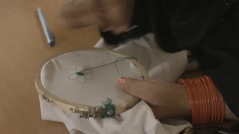 Needle and Thread Video stock 102221532