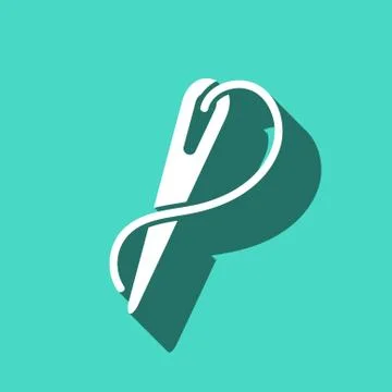 Needle and thread icon stock vector illustration flat design イラスト素材