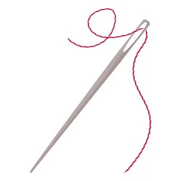 Needle and thread Stock Illustration