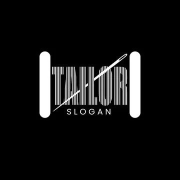 Needle and thread Logo Stock Illustration